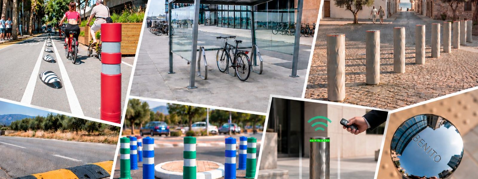 Benito automatische bollards, fietsoverkappingen en mobiliteitsartikelen