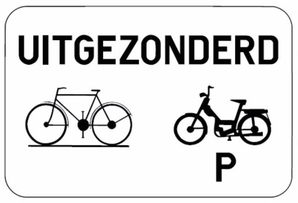 M Onderbord Fietser&bromfiets