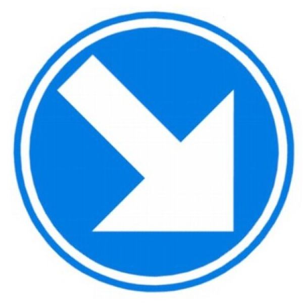 Flat aluminum traffic signs