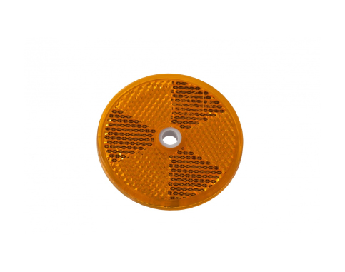 Reflektor rund, 60mm Durchmesser, orange, 2 St√ºck - ATU