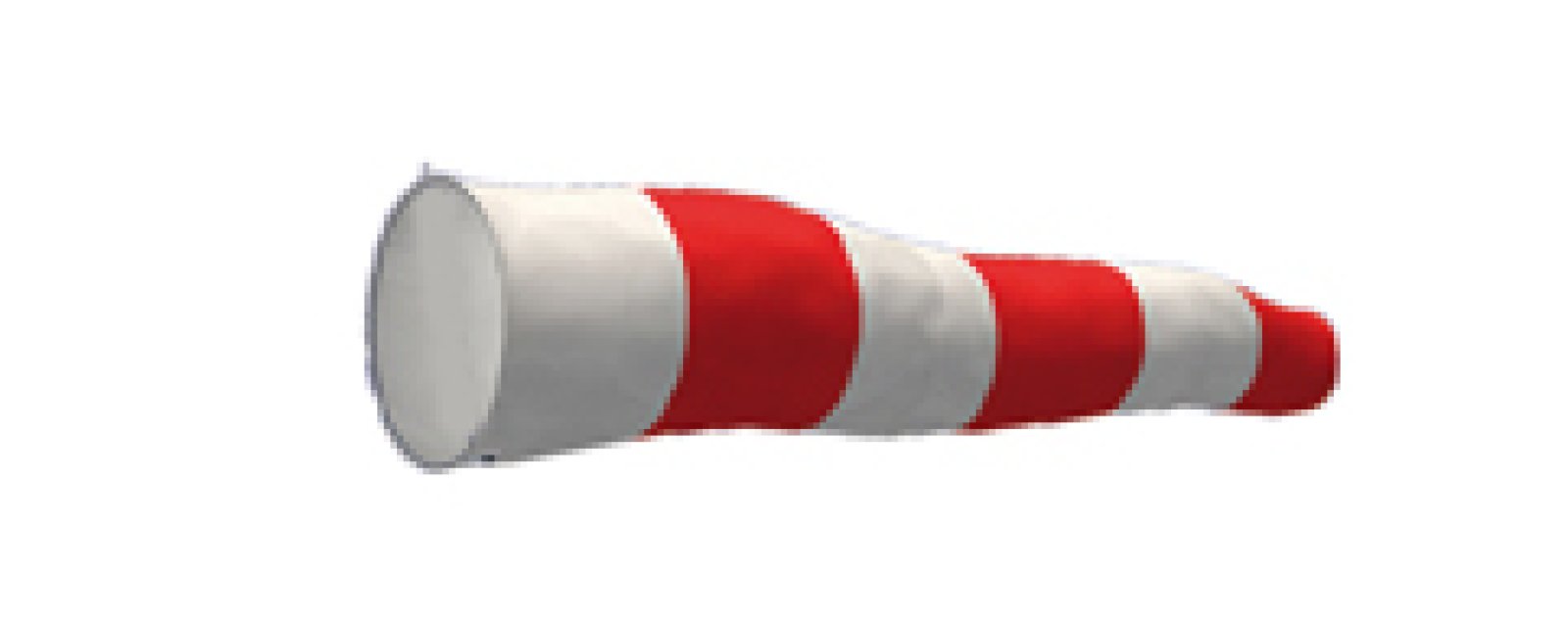 Wind sleeve 300 x 1200 mm red/white