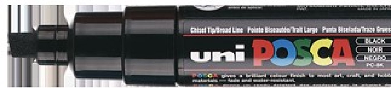 Uni posca paint marker black - width 15 mm