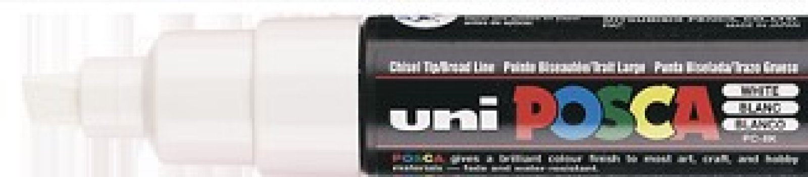 Uni posca paint marker white - width 15 mm