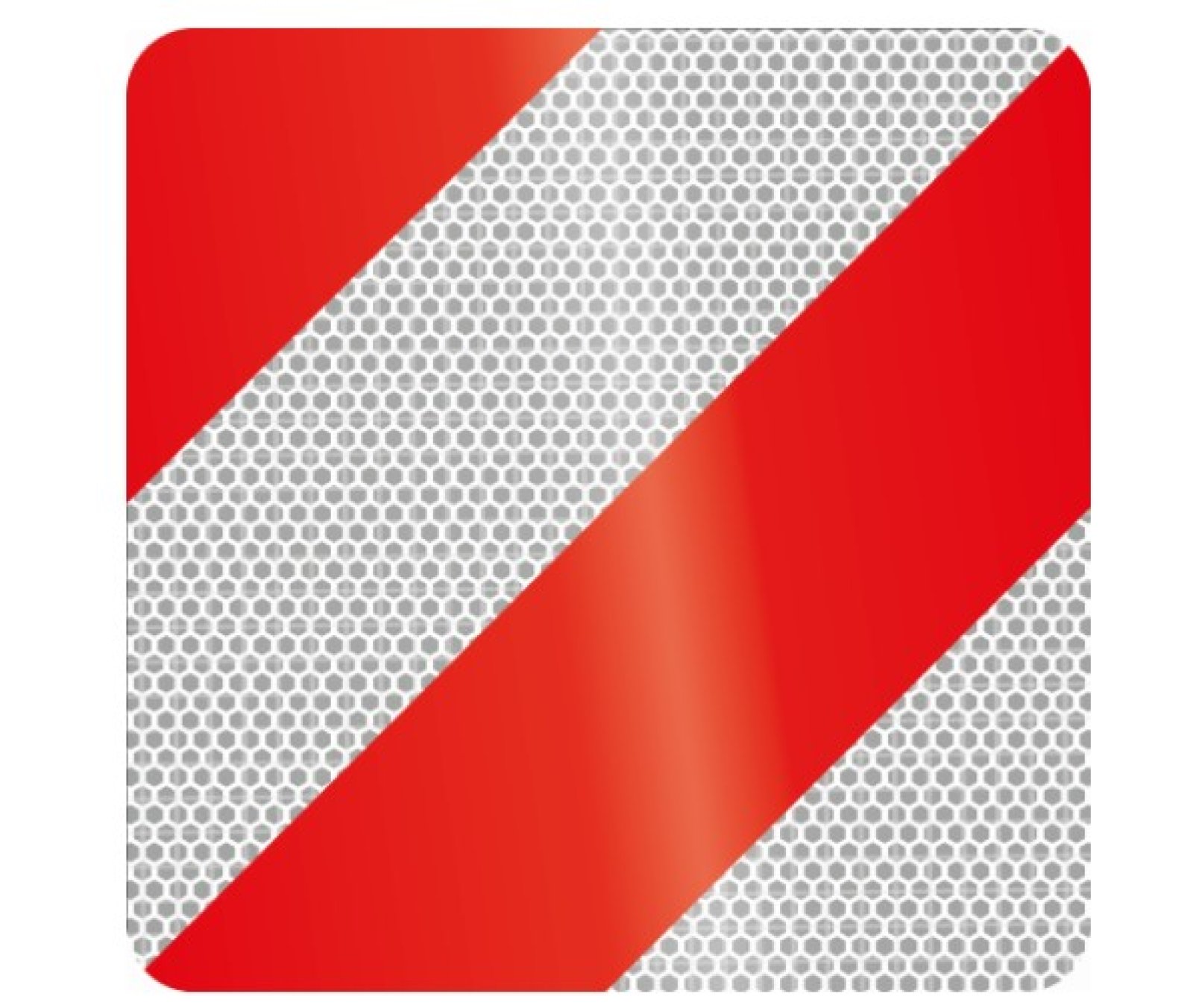 Warning sign 282 x 282 mm - CL3 left/right (steel 1mm)