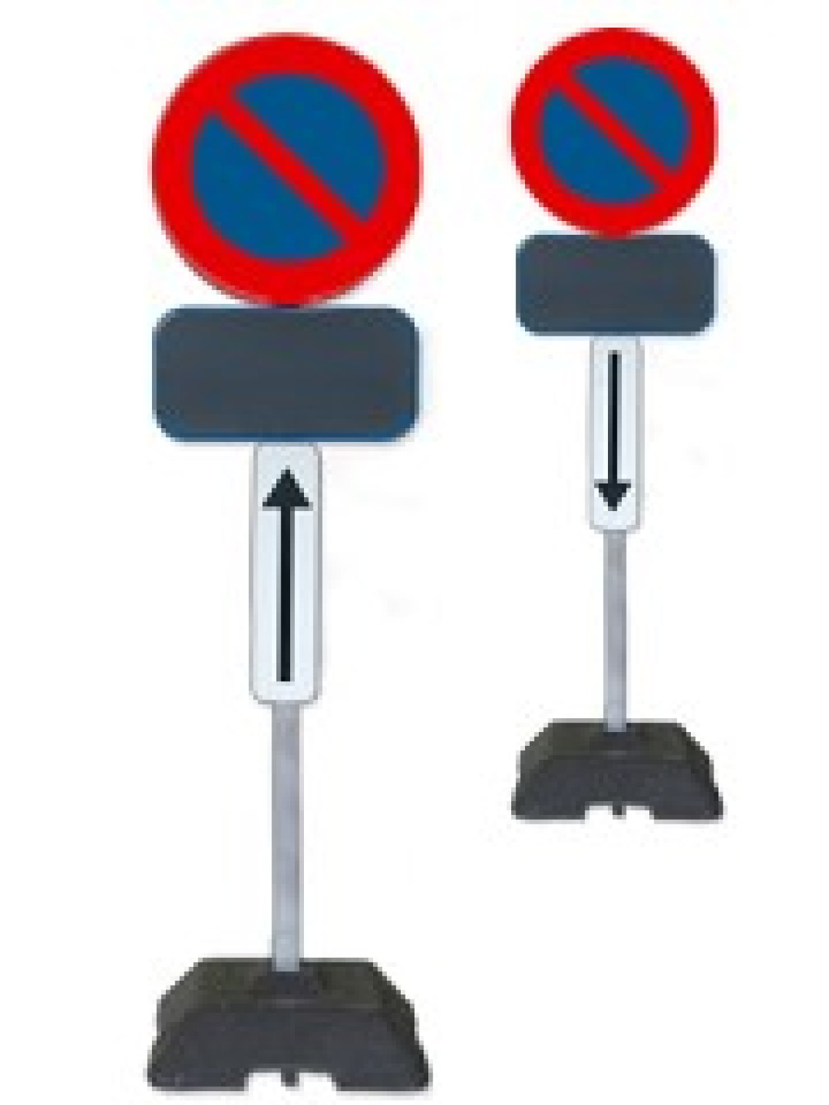 Set parkeerverbod E1 T250 (inclusief 2 sokkels 9kg), reflectie KL 2
