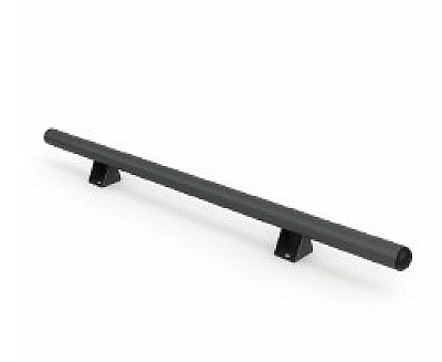Butée de parking - chasse roue - Ø60mm, droit, zingué + peint gris RAL 7016