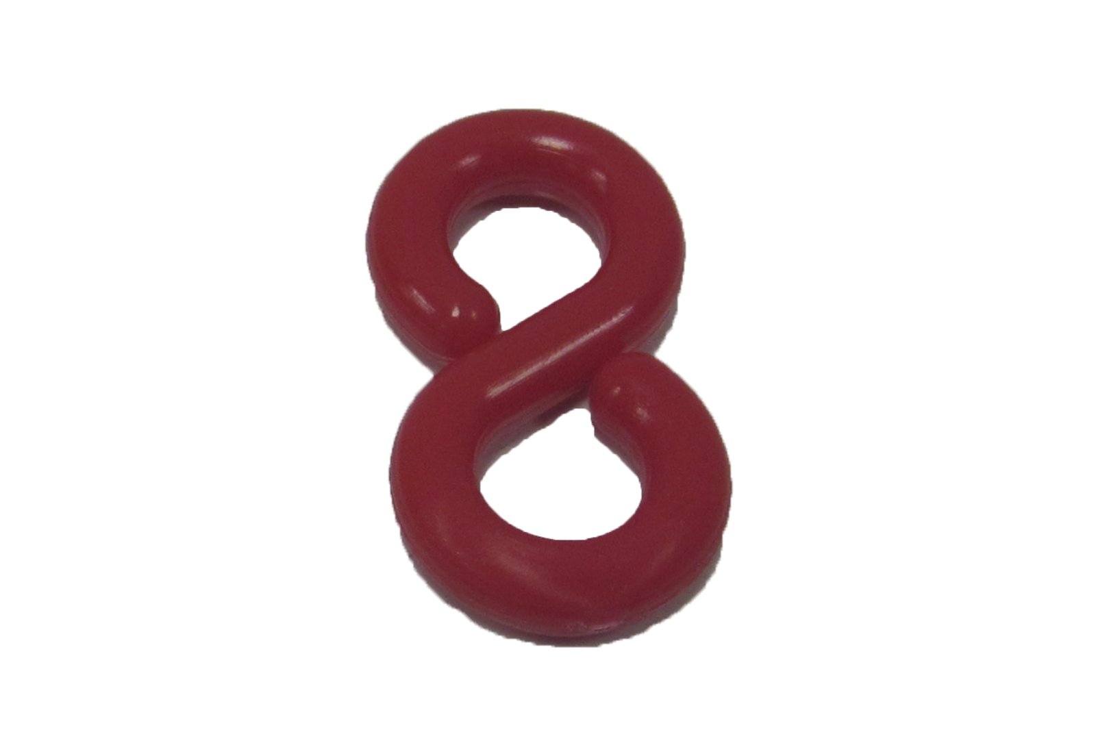 Connector S-shaped red 8 mm (per bag of 25 pieces)