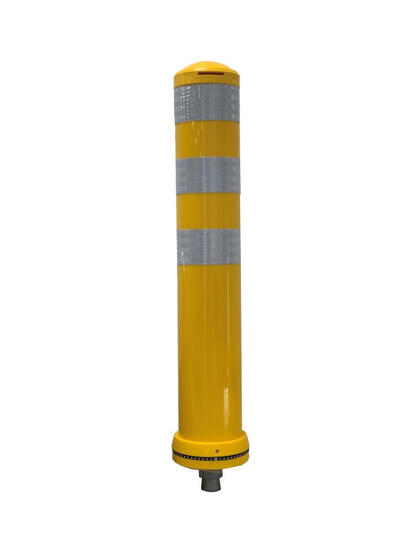 Alko Pole ø130 x 800 mm - YELLOW + 3x white reflection CL3 - M24