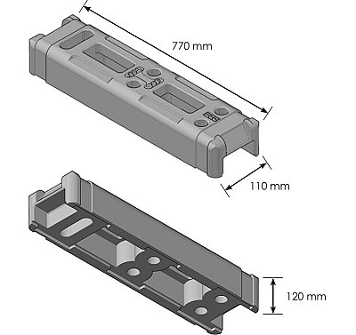 Recycled base Ø120 mm x Ø38,1 mm 14KG