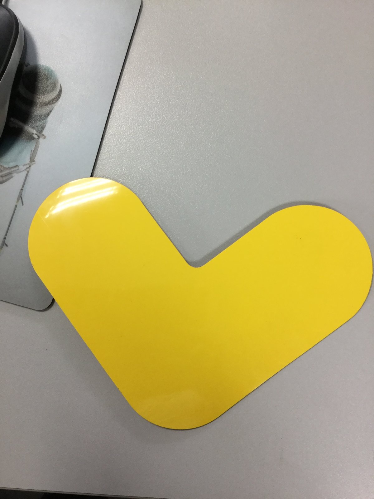Marking Tape Warehoue L shape 200 x 200 mm YELLOW