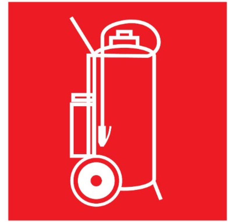 Pictogram: Poederwagen - PP - 200 x 200 mm